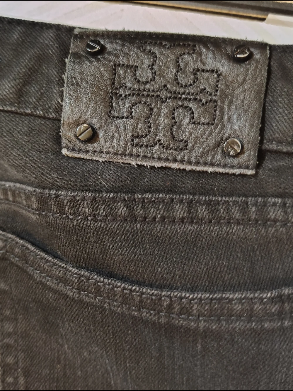 Tory‎ Burch Women’s Black Straight-Leg Jeans Size 28